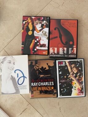 Assorted Music DVD Collection - Black & Red Covers Brazilian music